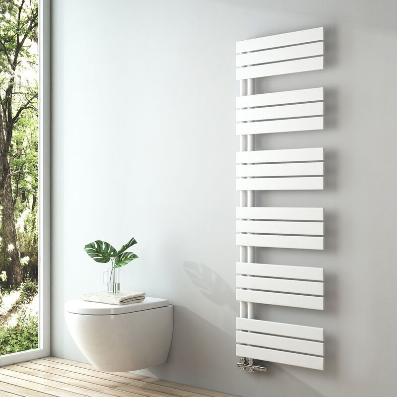 S'Afielina – Sèche-serviette eau chaude en acier 1599x500mm – Puissance 794W – Connexion latérale – Pression 5 bars – Kit de montage inclus