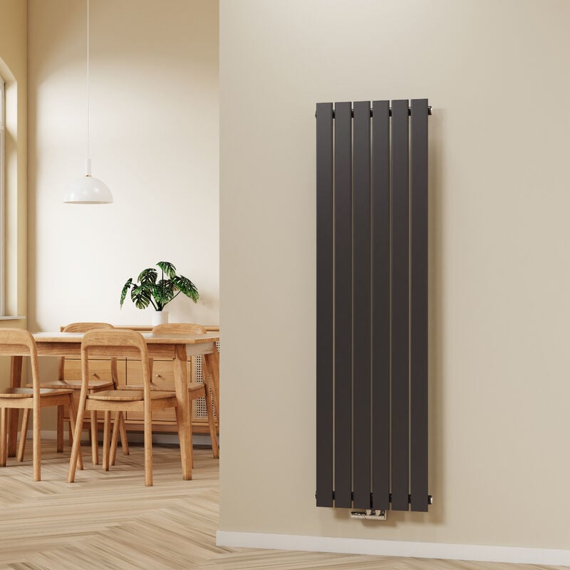 S'afielina - Radiateur à eau chaude Vertical acier laminé à froid,1600x460mm 850W Anthracite