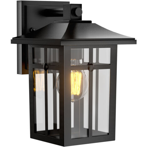 S'AFIELINA Retro Außenwandleuchte Wasserdicht Outdoor-Wandleuchte Kompatibel mit E27-Glühlampen für Balkone, Gärten, Garagen und Haustüren
