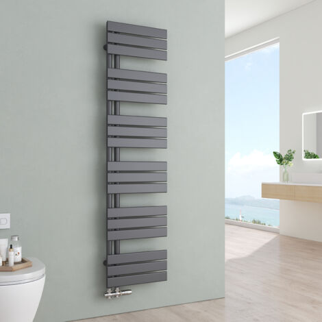 S'Afielina – Sèche-serviette eau chaude 1599x400mm – Acier anthracite – Puissance 684W – Connexion latérale – Pression 5 bars