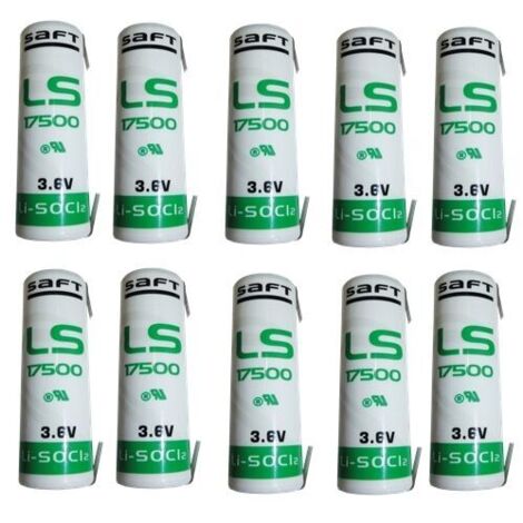 Saft 10 pezzi batteria litio 3,6V 3600mAh A Allarme GPS - LS17500 CNR