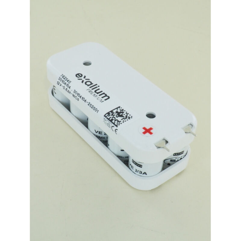 Exalium Premium - saft 10VE batteria 12V 2 / 3A 600mA NiCd flangia