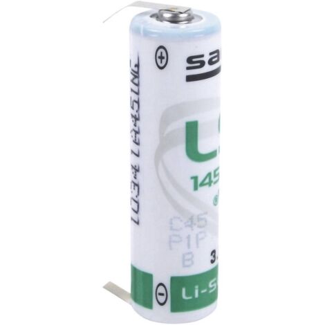 Saft 14500 CLG Batteria speciale Stilo (AA) terminali a saldare a U Litio 3.6 V 2600 mAh 1 pz.