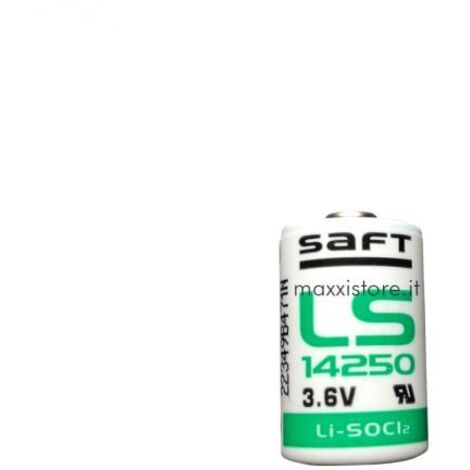 Saft batteria litio 3,6V 1200mAh 1/2 AA ER14250 - LS14250