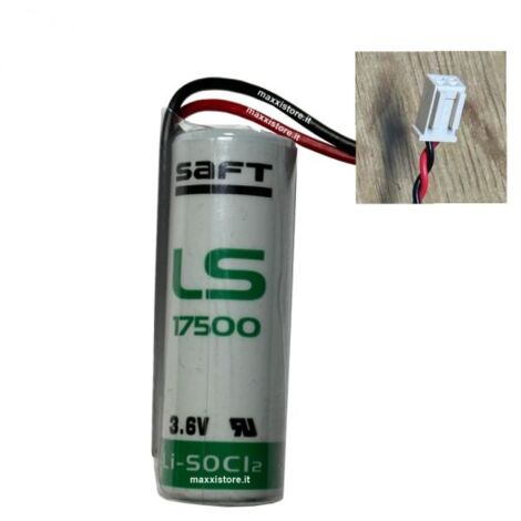 Saft batteria Litio 3,6V 3,6Ah BRACCIO ANTROPOMORFO Molex 51191-2P - LS17500-DX
