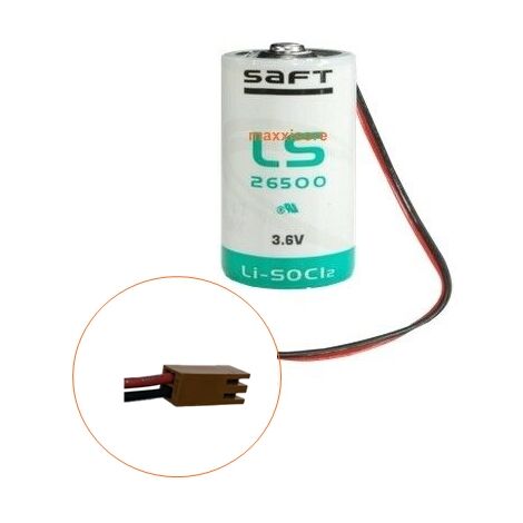 Saft Batteria litio 3,6V 8,5Ah AA GE Fanuc Mitsubishi Fuji electric Omron - LS26500-PLC