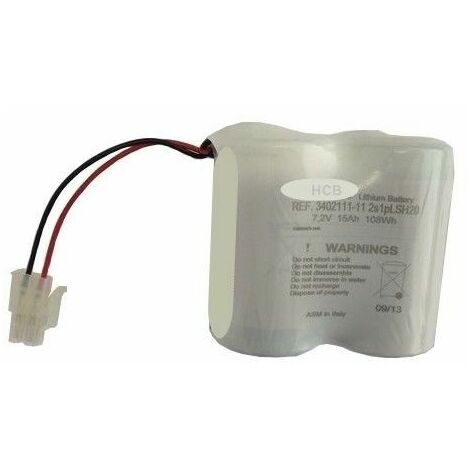 Saft Batteria Litio 7,2V 13Ah compatibile Sirena Antifurto IESS FLAMMER 2ER34615M - 2LSH20-ELM