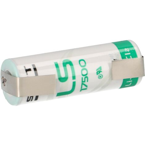 Saft Lithium 3,6V Batterie LS 17500 A - Zelle mit U-Lötfahne