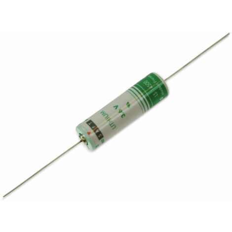 SAFT Lithium-Batterie LS 14500-CNA, AA, mit Axialdraht, 3,6 V-, 2600 mAh