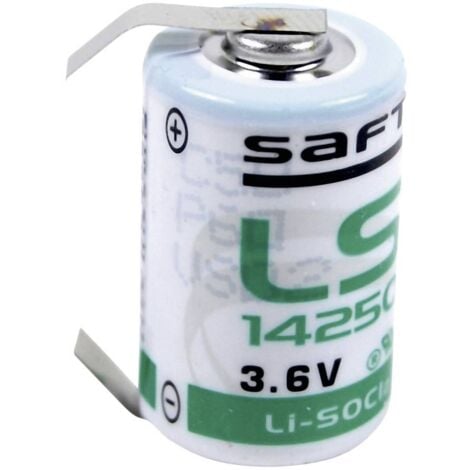 Saft LS 14250 CLG Batteria speciale 1/2 AA linguette a saldare a U Litio 3.6 V 1200 mAh 1 pz.