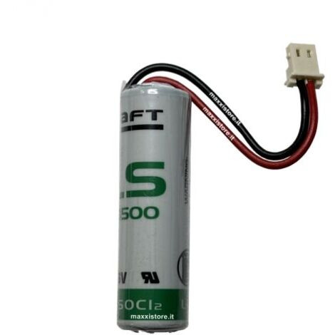 Saft pacco batteria litio 3,6V 2,6Ah connettore Molex DX 0050375023 (5264-002) LS14500-SAET (BAT10034)