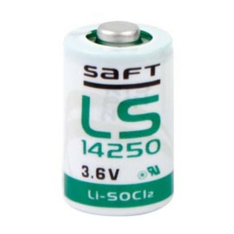 Saft SAFT - F3-SAFLS14250-V LS14250 - Batterie de ménage à Usage Unique 1/2AA Lithium 3,6 V - Piles (Simple Utilisation, 1/2AA, IEC 60086-4, IEC 60079-11, Lithium, cylindrique, 3,6 V) 240125