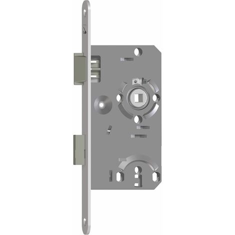 SAG Einstemmschloss 1 207000 BB,DM 55,Stulp 235x20x3mm,rechts, silber lackiert