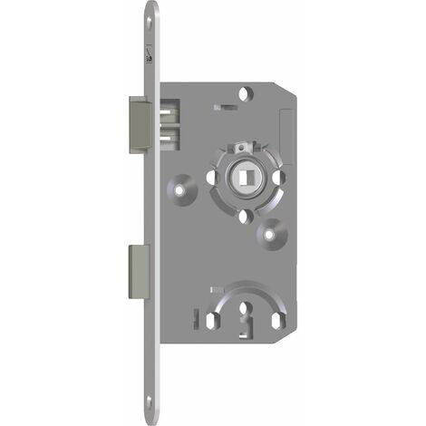 SAG Einstemmschloss 1 246000 BB,DM 55,Stulp 235x18x3mm, links, silber lackiert