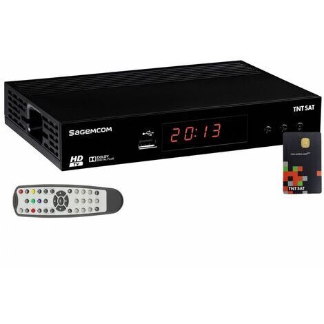 SAGEM DS81HD Décodeur satellite TNTSAT HD (vendu avec carte TNTSAT)