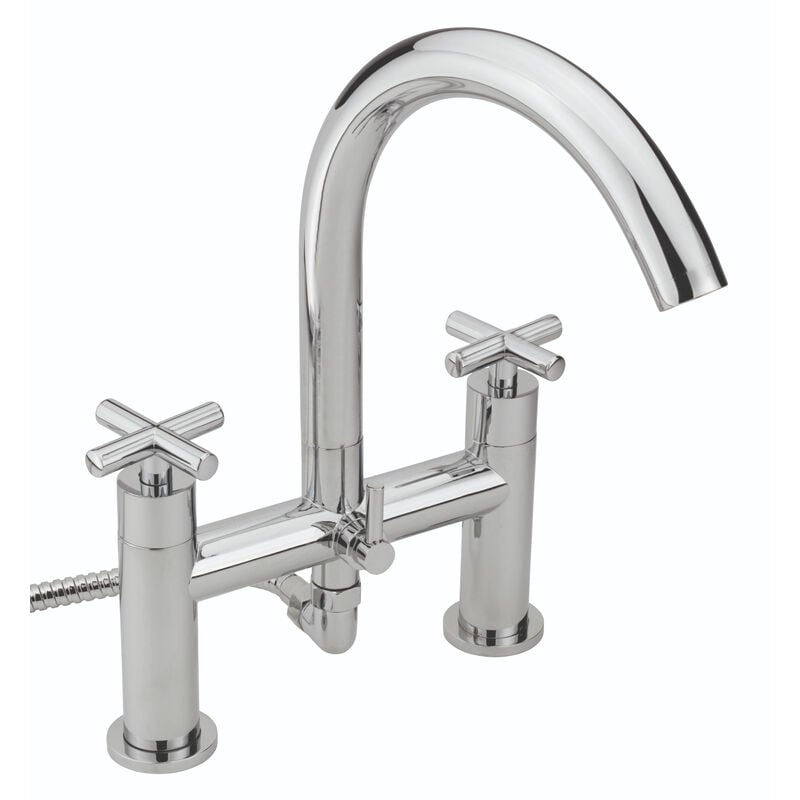 Sagittarius Avant Bath Shower Mixer Tap with Kit Pillar Mounted - Chrome