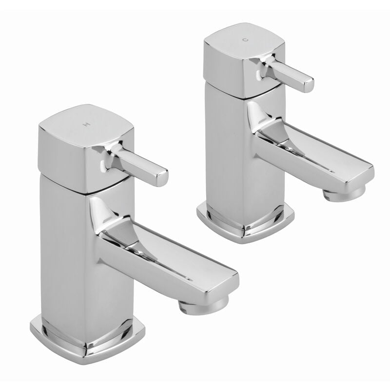 Sagittarius Axis Basin Taps Pair - Chrome