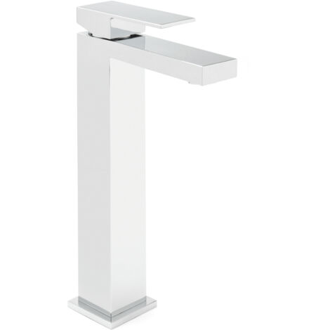 Sagittarius Blade Tall Mono Basin Mixer Tap with Sprung Waste - Chrome