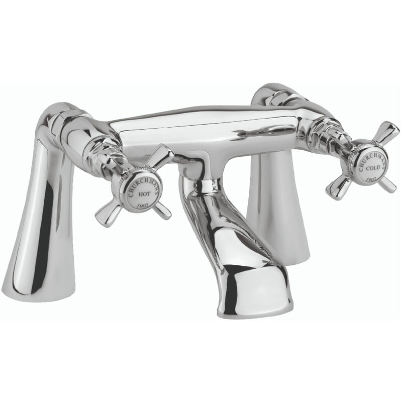 Churchmans Bath Filler Tap Pillar Mounted - Chrome - Sagittarius