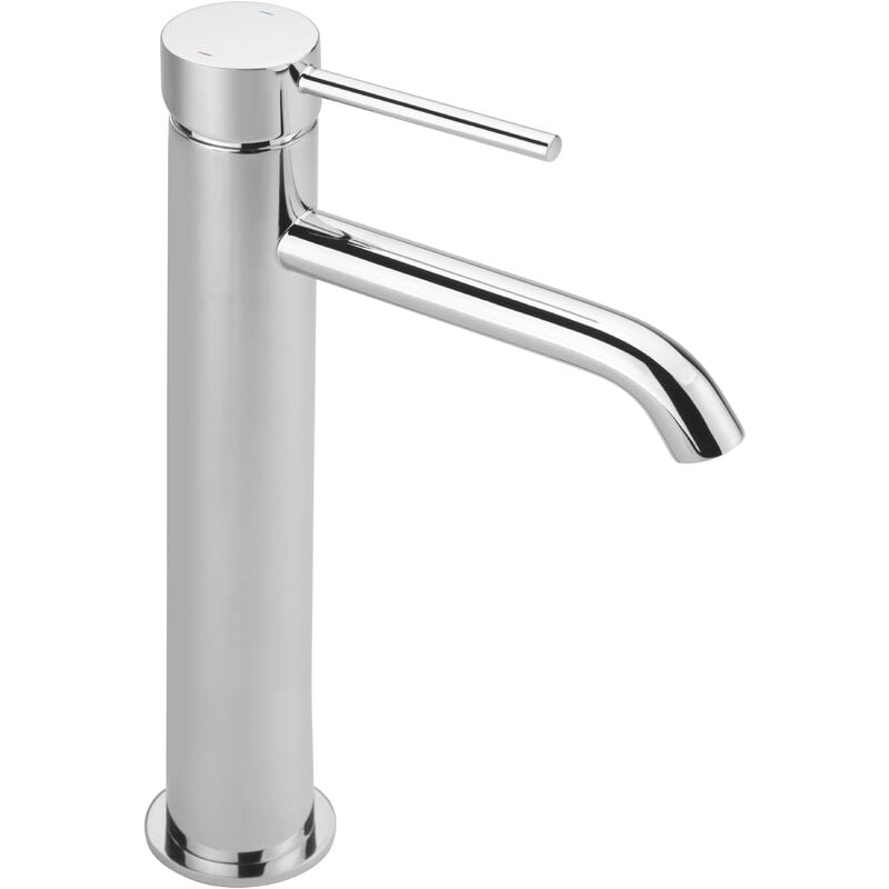 Sagittarius Ergo Extended Mono Basin Mixer Tap with Sprung Waste - Chrome