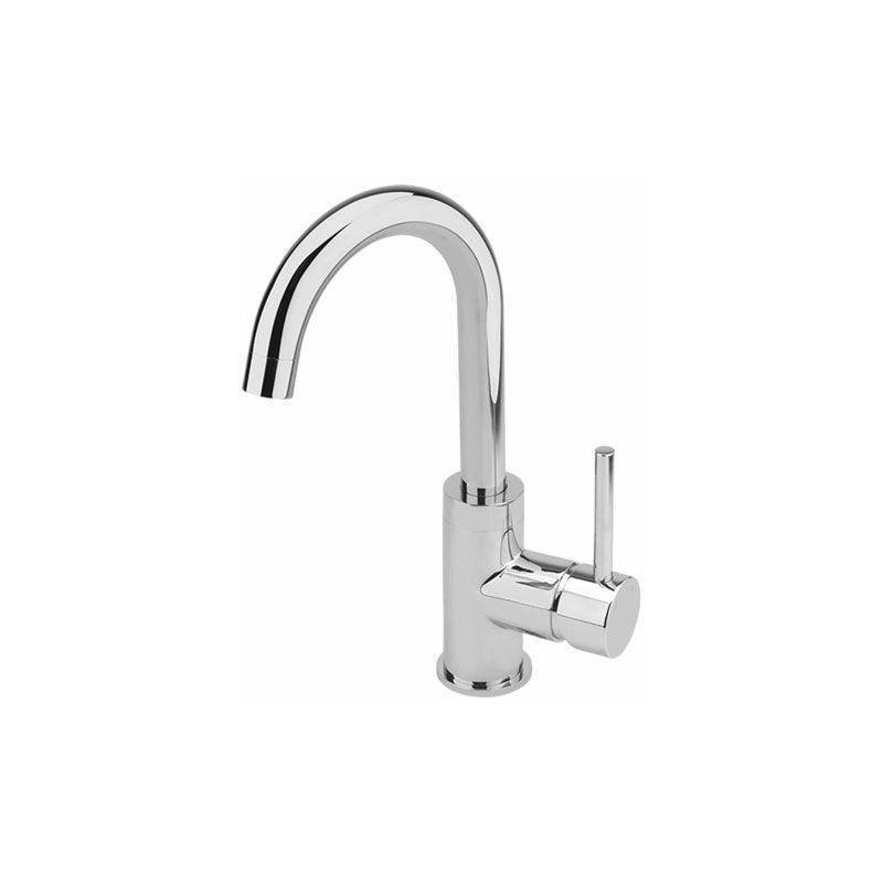 Sagittarius Ergo Side Action Mono Basin Mixer Tap with Sprung Waste - Chrome