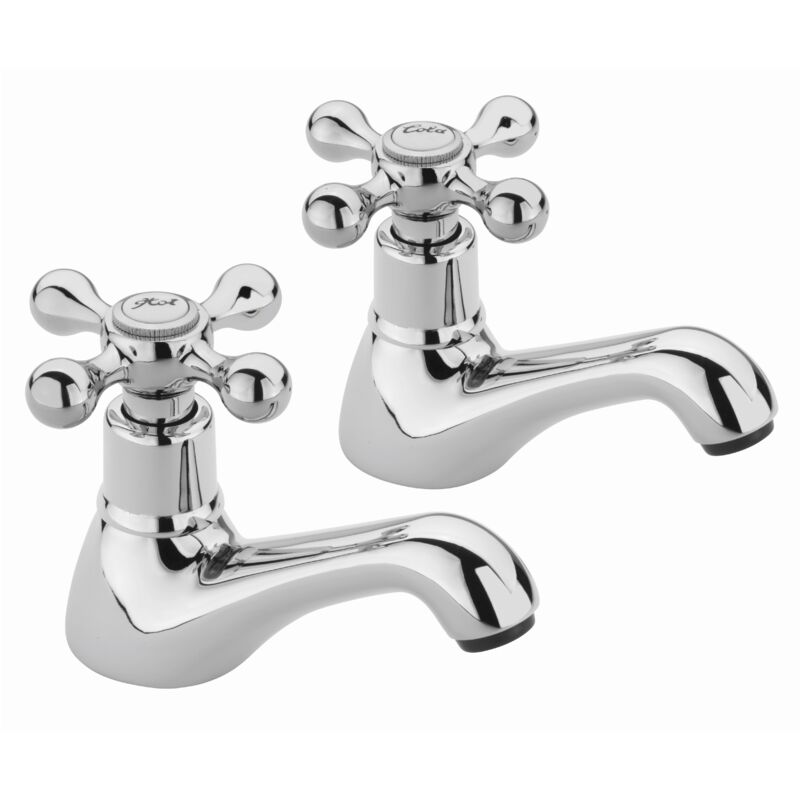 Sagittarius Fantasy Basin Taps Pair - Chrome