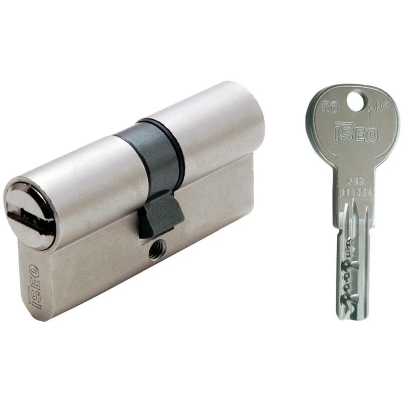 Isé - iseo doppelprofil R6 plus zylinder mit 6-PIN-FLACHSCHLÜSSEL 30-50 mm 82R60 9C5