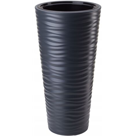 Sahara Dunes Slim 40 Runder Blumentopf  Anthrazit