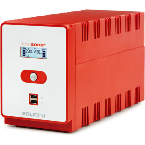 SAI Línea Interactiva Salicru SPS 1200 SOHO+ IEC/ 1200VA-720W/ 6 Salidas/ Formato Torre