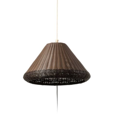 SAIGON OUT Lampe baladeuse et suspension gris/marron cache trou W70