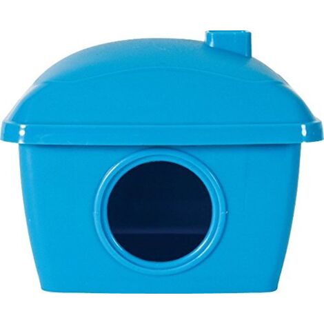 SAINT BERNARD Maison en Plastique pour Hamster Bleu