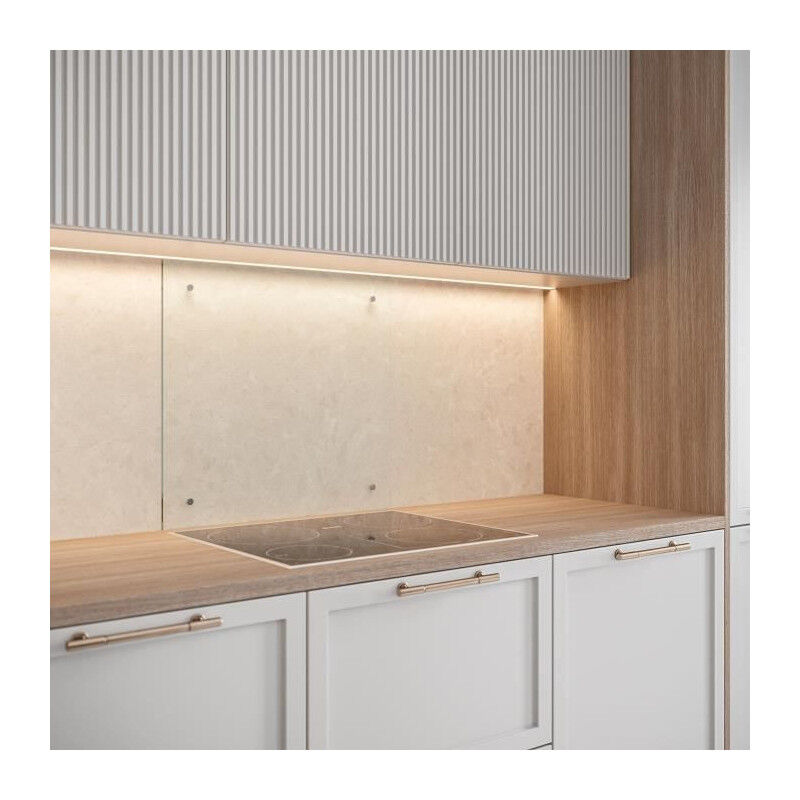 Saint Gobain - Saint-Gobain Fond de hotte en verre transparent 70X60