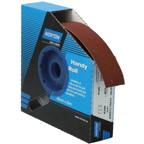 Saint Gobain Norton Clipper Sparrolle K20N 38 mmx25 m P120