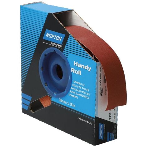 Saint Gobain Norton Clipper Sparrolle R222 38 mmx25 m P400