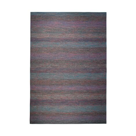SAINT-TROPEZ - Tapis extérieur-intérieur motifs lignes bleu 200x290