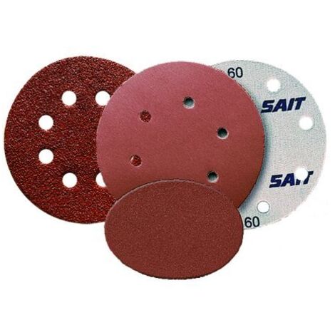 Sait DISCO VELCRATO D-SAITAC-VEL tipo AW-D - Ø mm. 150  (8+1 fori)  grana 40 50 PZ