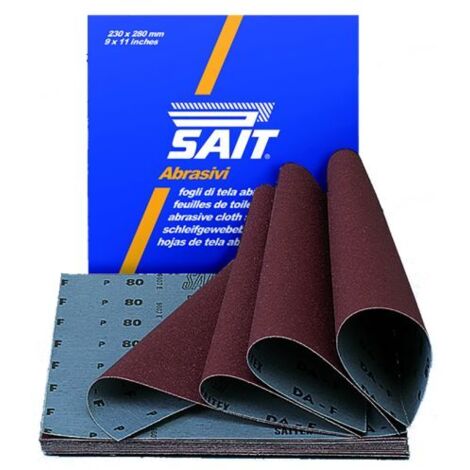 Sait FOGLIO DI TELA ABRASIVA S-SAITEX DA-F mm. 230x280 grana 60 25 FO