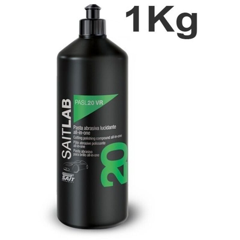 Sait - pasta abrasiva aggressiva per auto pasl20 vr lab 1kg bianca