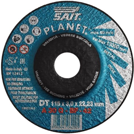 Sait PLANET DT A30Q mola centro depresso acciaio ghisa 115x3,0x22,23