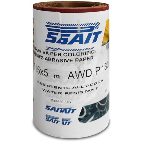 Sait SAITAC-RM AW-D minirotolo carta abrasiva al corindone 115x5 grana 180