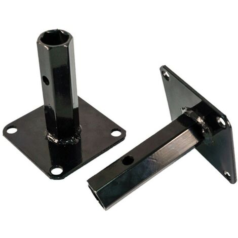 Sakawa – Axes fixes pour roues motobineuse – Hexagonal 24mm – Longueur 120mm – Distance entre vis 80mm – Pour roues pneumatiques ou métalliques