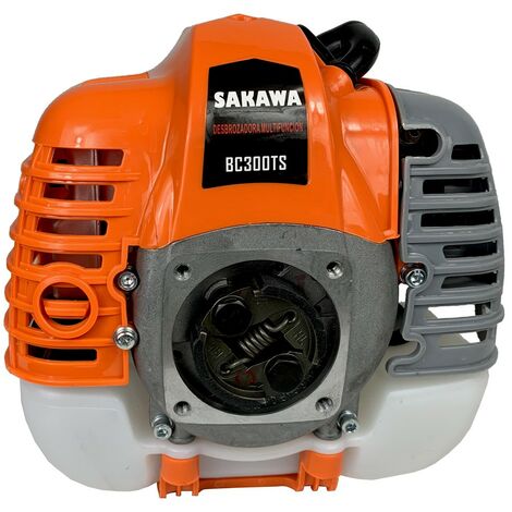 Sakawa – Moteur thermique 2 temps 32 cc – Puissance 1,4 Cv – Démarrage facile avec tireur – Compatible débroussailleuses et taille-haies