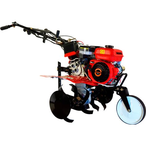 Sakawa – Motobineuse thermique 7CV – Moteur 4 temps OHV 208cc – Démarrage électrique – Largeur de travail 50 à 85 cm – Profondeur 17 à 35 cm