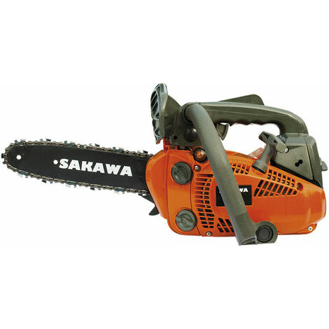 Sakawa – Tronçonneuse thermique 25 cm – Moteur 2 temps 25.4cc – Puissance 1.3 cv – Poids léger 2.9 kg pour coupe précise dans les arbres