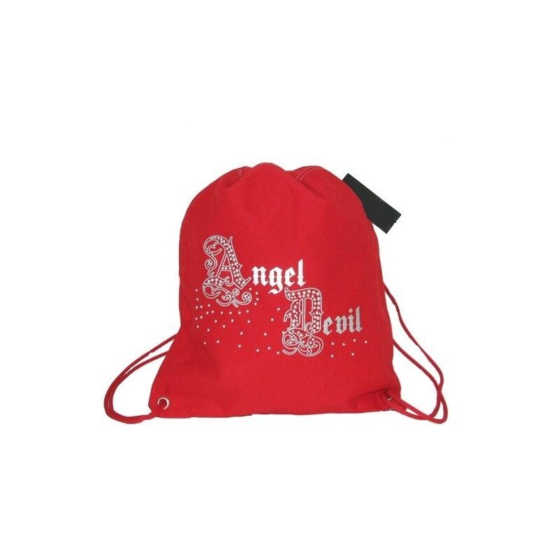 Image of Trade Shop Traesio - Trade Shop - Sakky Bag Sacco Scuola Sport Palestra Tempo Libero Sacca Angeldevil Rosso