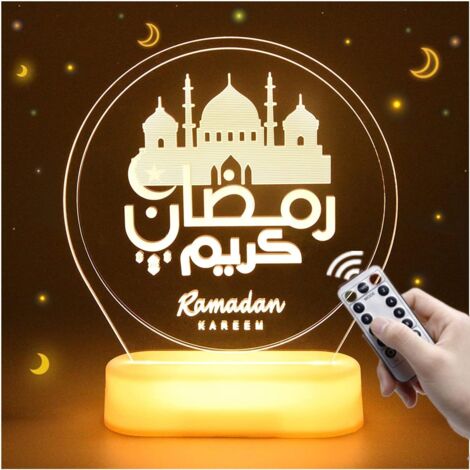 SAKU LED-Ramadan-Licht, Weiß, 19,3 x 13 cm