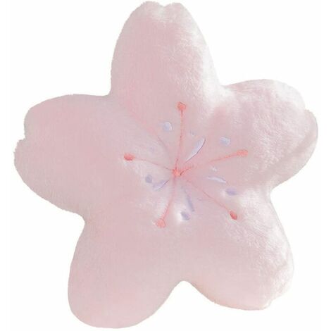 Sakura Plush Pillow, 18 x 18 Flower Plush Cushion Floor Pillow Flower Shaped Pillow Cute Seat Cushion Oversized Pillow