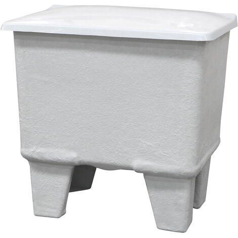 Saladero de poliéster con patas - 350 l - 130x59x49 cm