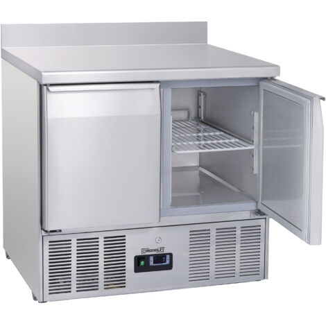 Saladette avec dosseret 2 portes GN 1/1 - Casselin