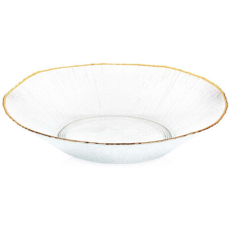 Saladier en verre doré 29,5 cm, 1,6 l